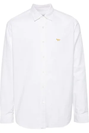 JUNYA WATANABE X Maison Kitsuné logo-embroidered shirt