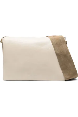 UMA WANG Debossed-logo leather shoulder bag