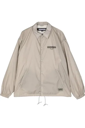 NEIGHBORHOOD Logo-print taffeta windbreaker