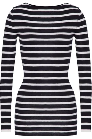VALENTINO GARAVANI Striped intarsia-knit jumper
