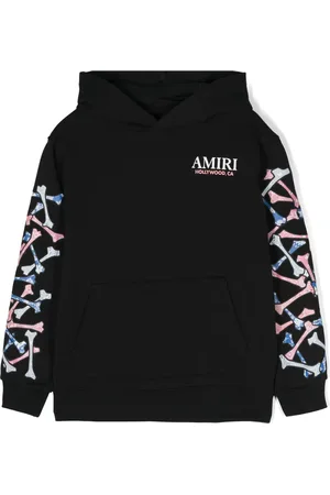AMIRI Bone-print cotton hoodie