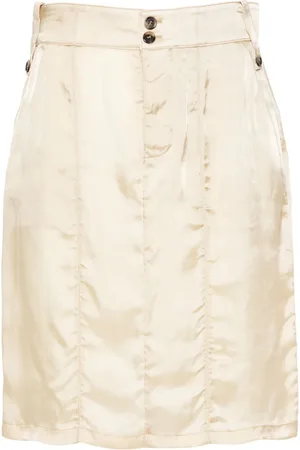 Saint Laurent Satin pencil skirt