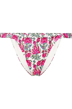 MC2 SAINT BARTH Floral-print bikini bottoms