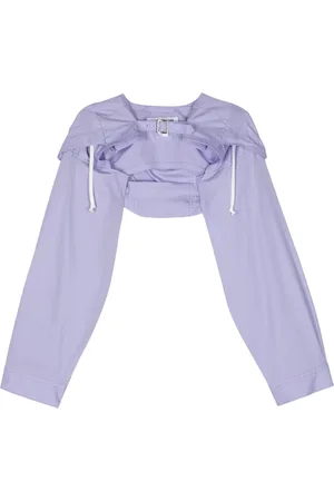 Comme des Garçons Hooded cropped cotton jacket