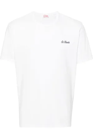 MC2 SAINT BARTH Logo-embroidered cotton T-shirt