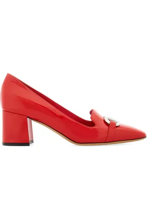 Salvatore Ferragamo Gancini-plaque 60mm leather pumps