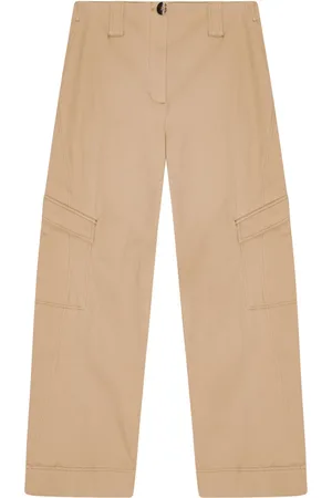 Ganni Mid-rise cargo trousers
