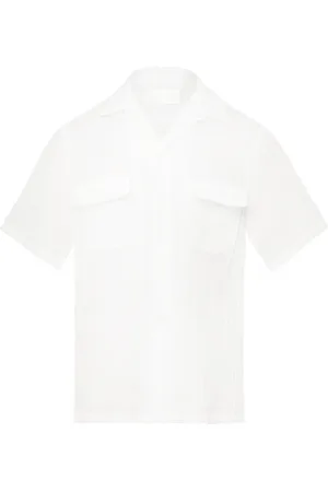 Maison Margiela Semi-sheer short-sleeve shirt