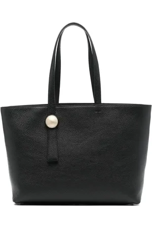 Furla Logo-debossed leather tote bag