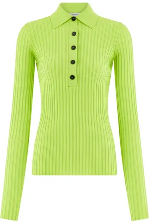 Salvatore Ferragamo Long-sleeved ribbed polo shirt