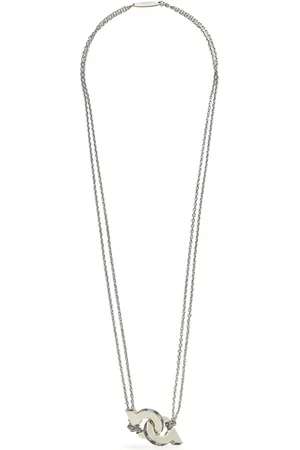 Salvatore Ferragamo Double Gancini pendant layered necklace