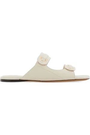Salvatore Ferragamo Gancini-plaque leather slides