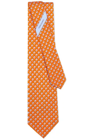 Salvatore Ferragamo Dolphin-print silk tie