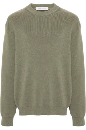 Golden Goose Logo-embroidered ribbed jumper