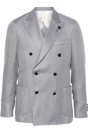 LARDINI M??lange double-breasted blazer
