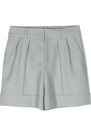 DICE KAYEK High-rise virgin wool-blend shorts