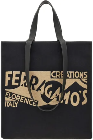 Salvatore Ferragamo Jacquard logo Tote Bag