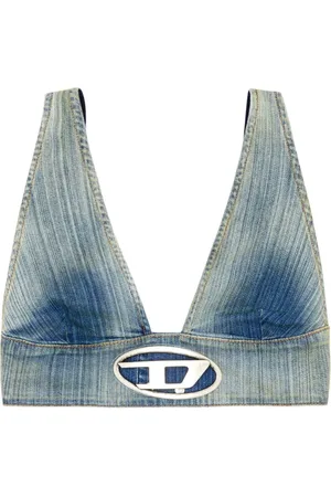 Diesel De-Elly-S denim crop top