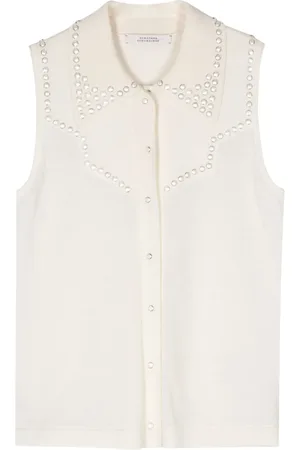 Dorothee Schumacher Stud-embellished knitted top