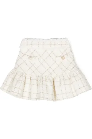 PATACHOU Tweed ruffled skirt