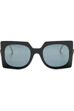 Etro Pegaso-motif oversize-frame sunglasses