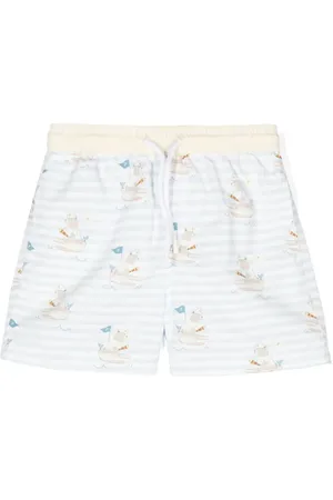 PATACHOU Teddy bear-print swim shorts