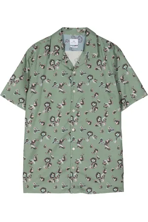 Paul Smith Graphic-print organic cotton shirt