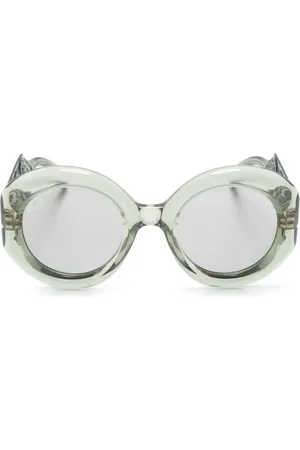Etro Paisley round-frame sunglasses