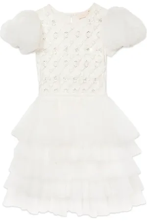 Tutu Du Monde Floral Lattice tulle dress