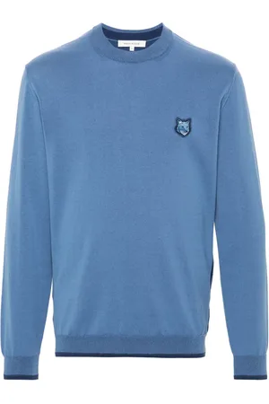 Maison Kitsuné Signature fox-motif knitted jumper