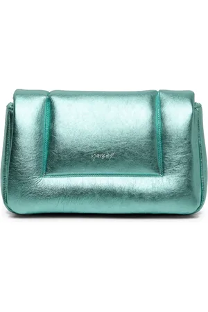 MARSÈLL Cornice laminated leather clutch