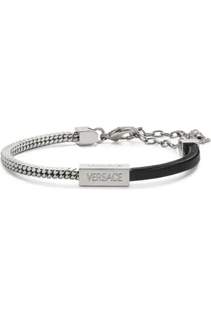 VERSACE Logo-engraved bracelet