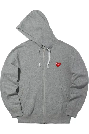 Comme des Garçons 5 Heart-print cotton hoodie
