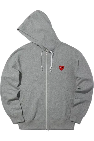 Comme des Garçons 5 Heart-print cotton hoodie