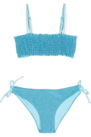 MC2 SAINT BARTH Tilly lurex shirred bikini
