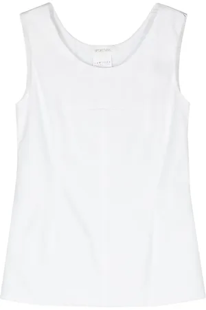 Sportmax Padded-panels sleeveless blouse