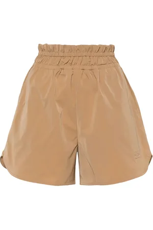 Ganni Logo-embroidered shorts