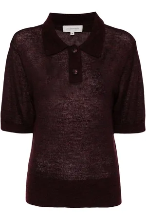 Lee Mathews Mila knitted polo shirt
