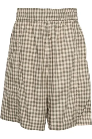 Nicholas Daley Gingham-print cotton shorts
