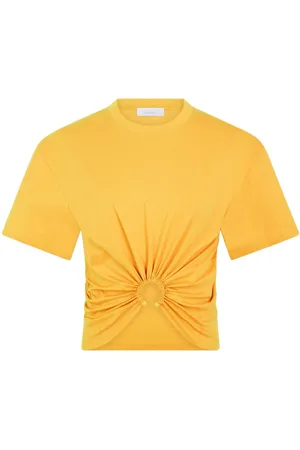 Paco rabanne Ring-detail cropped T-shirt