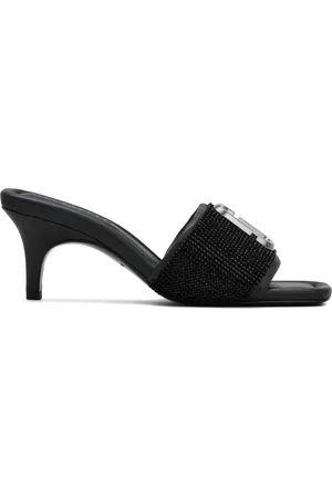 Marc Jacobs 65mm The Rhinestone J leather mules