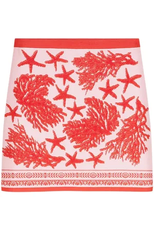 VERSACE Barocco Sea knitted mini skirt