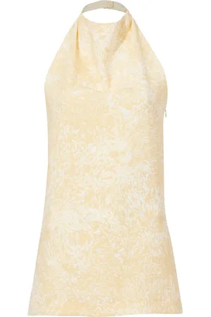Proenza Schouler Theda abstract-pattern print top