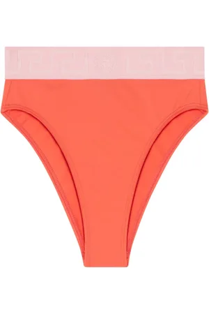 VERSACE Greca Border high-waist bikini bottoms