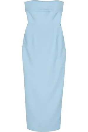 Ilkyaz Ozel Strapless crepe maxi dress