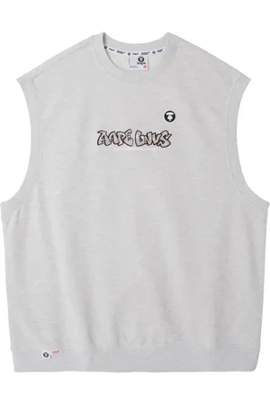 A Bathing Ape Logo-embroidered crew-neck vest