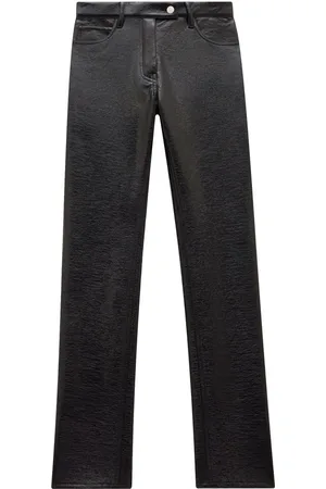 Courrèges Straight-leg vinyl trousers