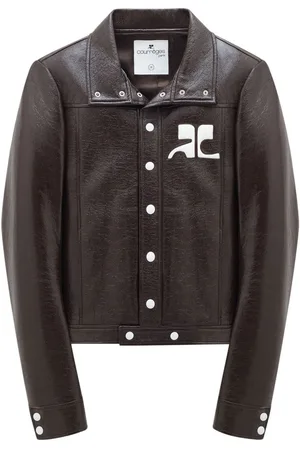 Courrèges Logo-patch press-stud jacket