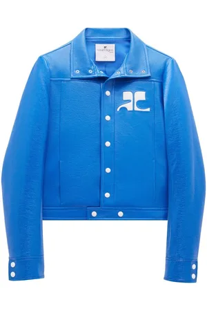 Courrèges Faux-leather shirt jacket