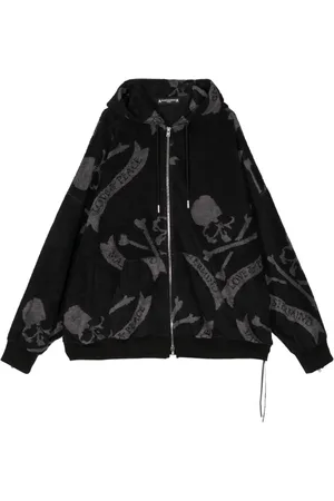 MASTERMIND JAPAN Skull-print cotton hoodie